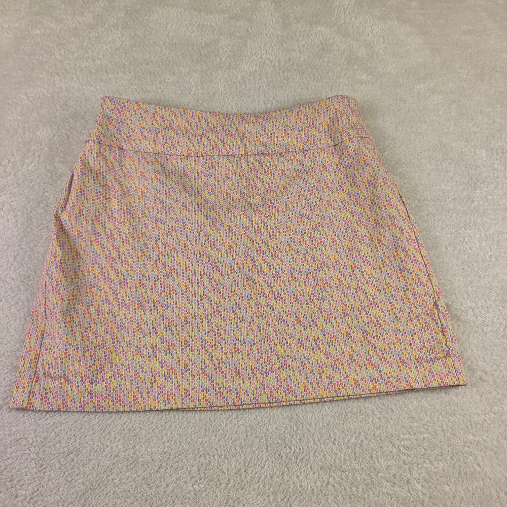 D.E.A. New York Rainbow Polka Dot Mini Skirt Size 6 Multi Color 754S058